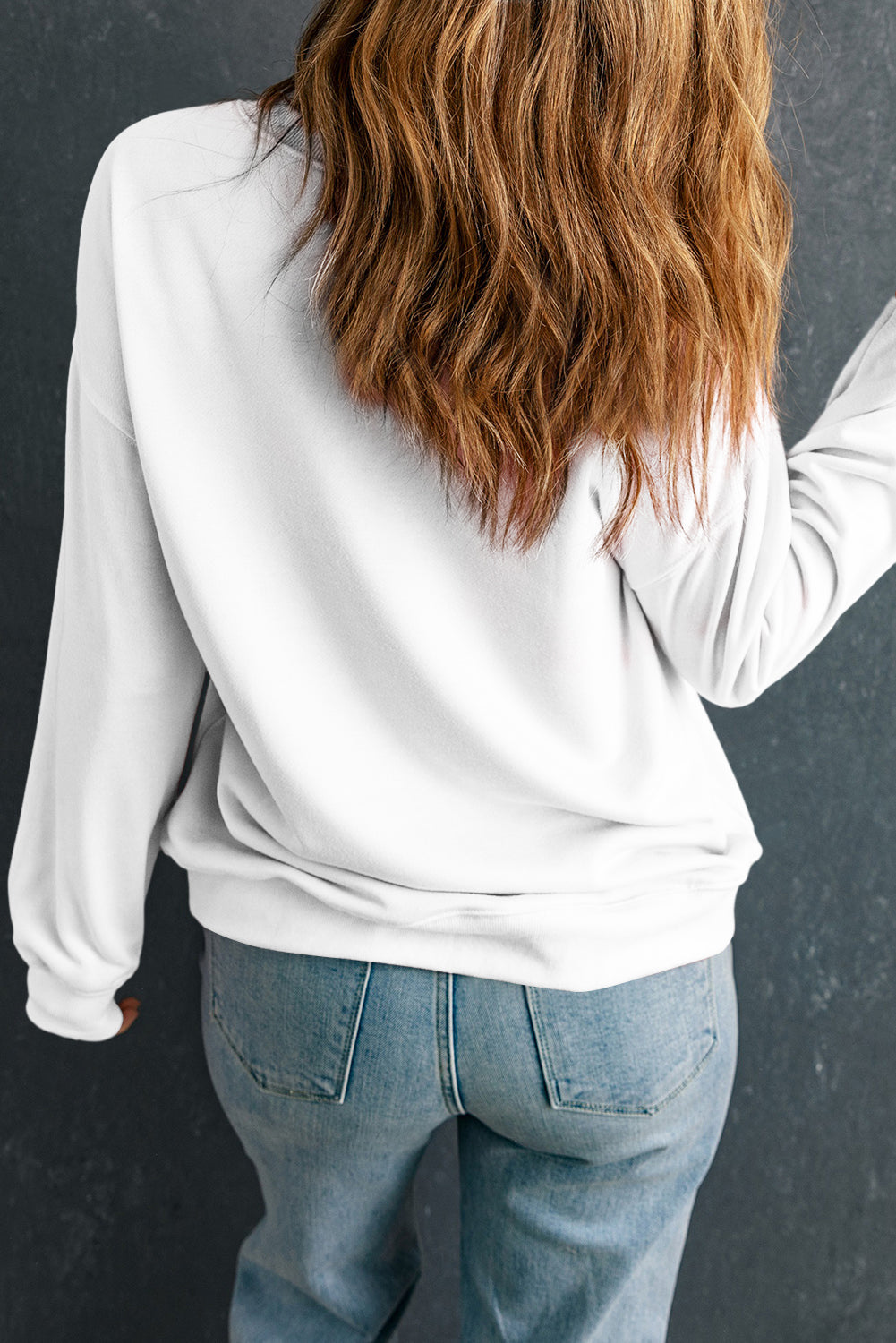 White Hello Pumpkin Thanksgiving Heat Transfer Printing Graphic Sweatshirt