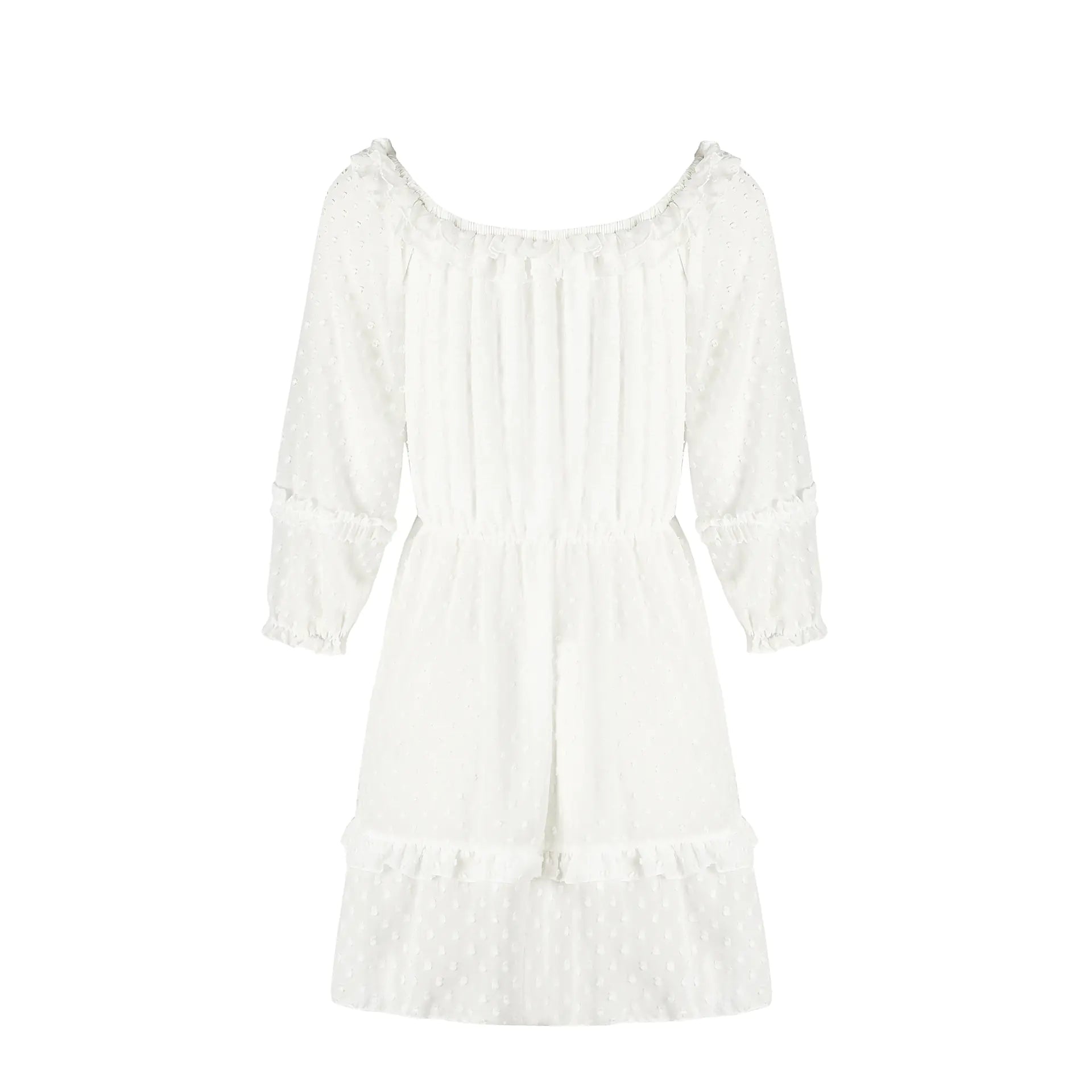 2019 Autumn Winter Chiffon Off-Shoulder Dress