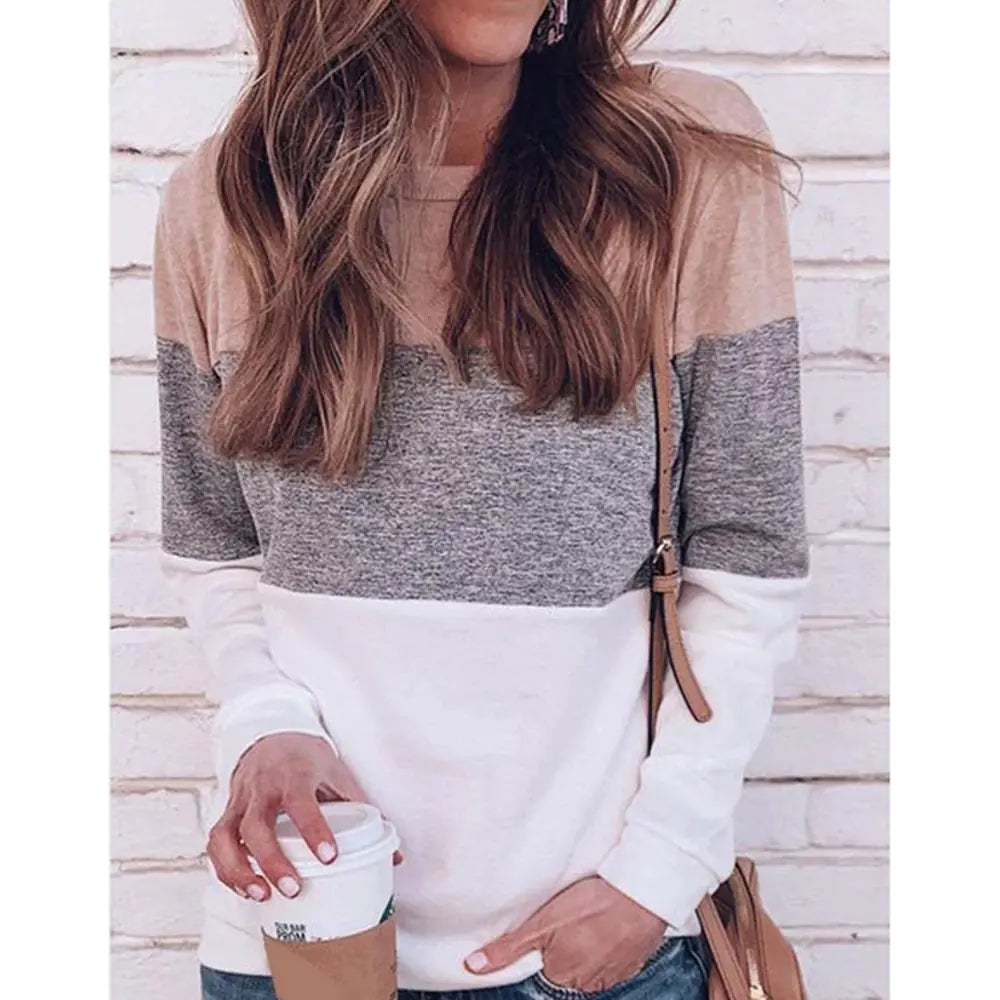 2020 Autumn/Winter Colorful Long Sleeve Top for Casual Wear