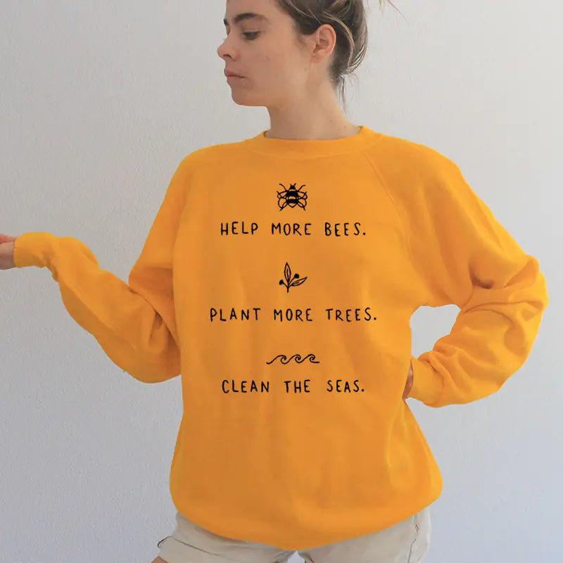 Loose-Fit Women's Round Neck Long Sleeve Sweatshirt